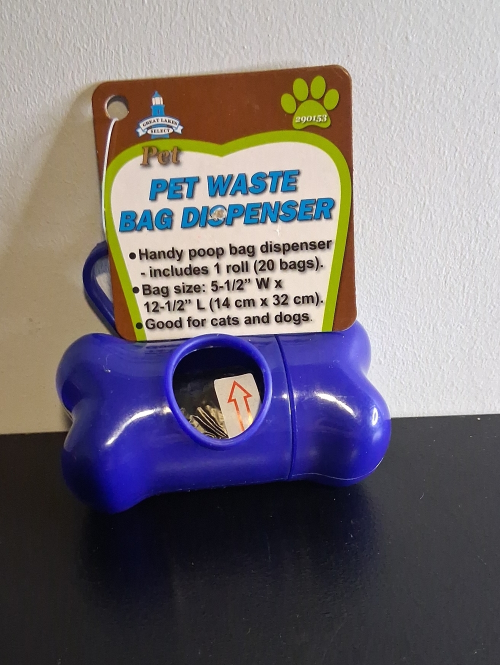 Pet Waste Bag Dispenser Bone - Purple -